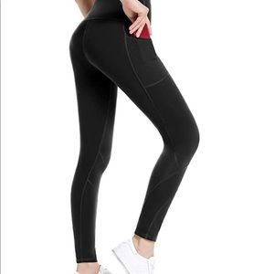 TODAY ONLY-NEW ALONG FIT High Waisted Leggings, Pockets Yoga Pants,Tummy Control